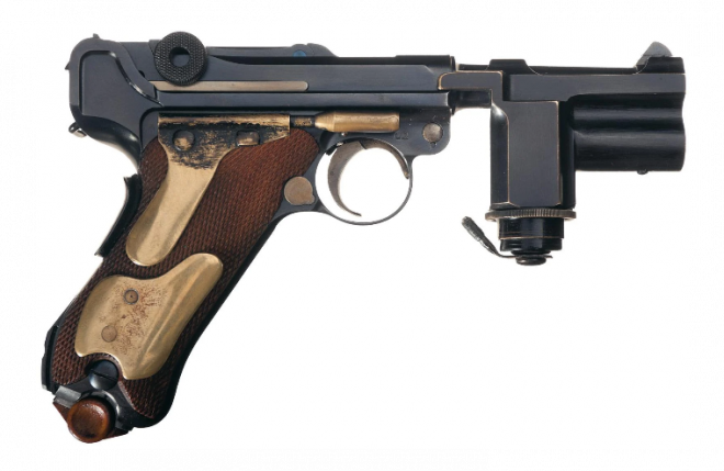 POTD: Flashlights on 1940s Pistols – The Night Pistol Luger P08