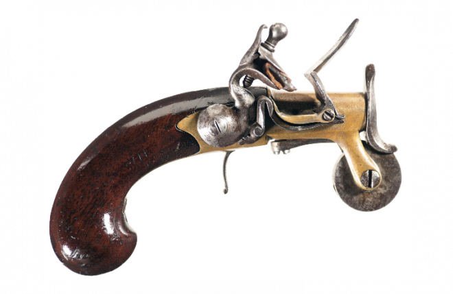 POTD: Unmarked Queen Anne Style Flintlock Powder Tester