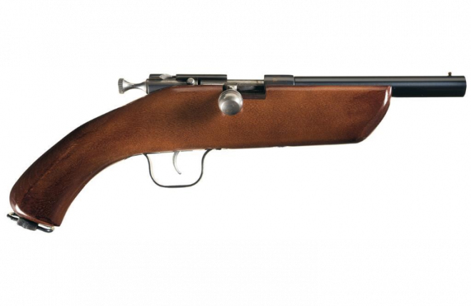 POTD: Winchester “Seal Gun” Single Shot Bolt Action Experimental Pistol