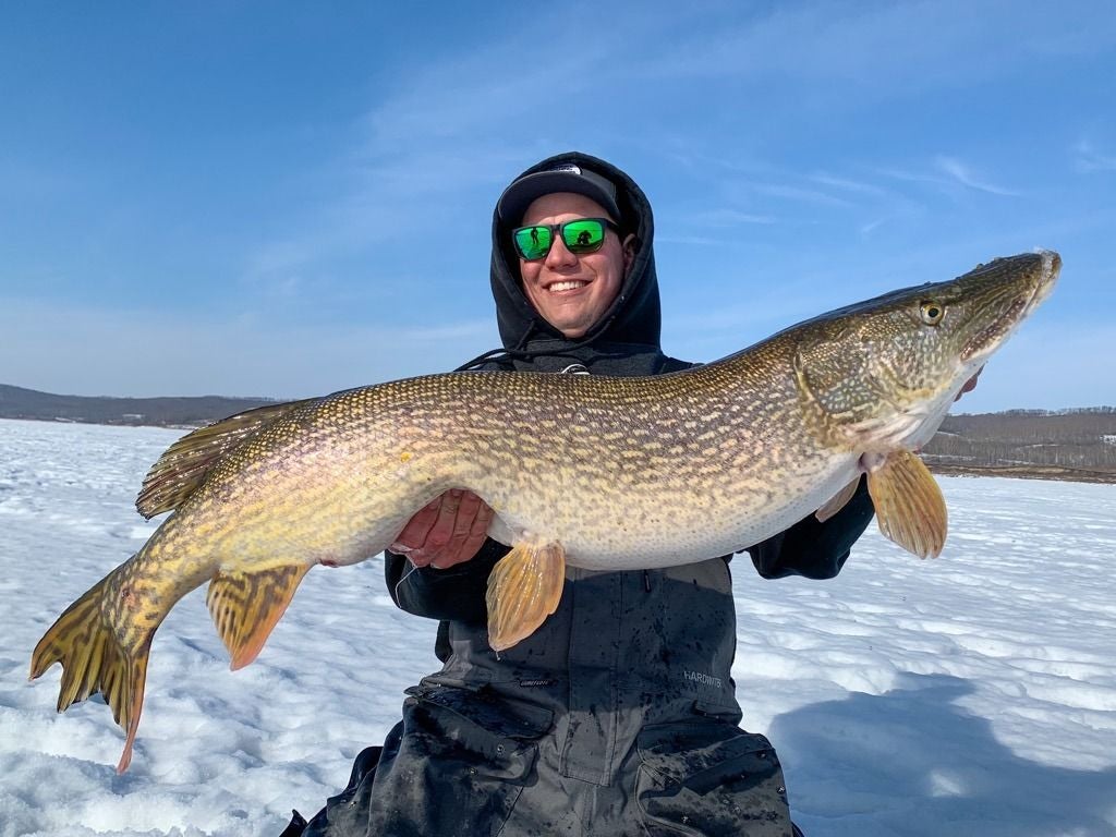 Winter Ice Fishing the Southern Region Lakes of Manitoba