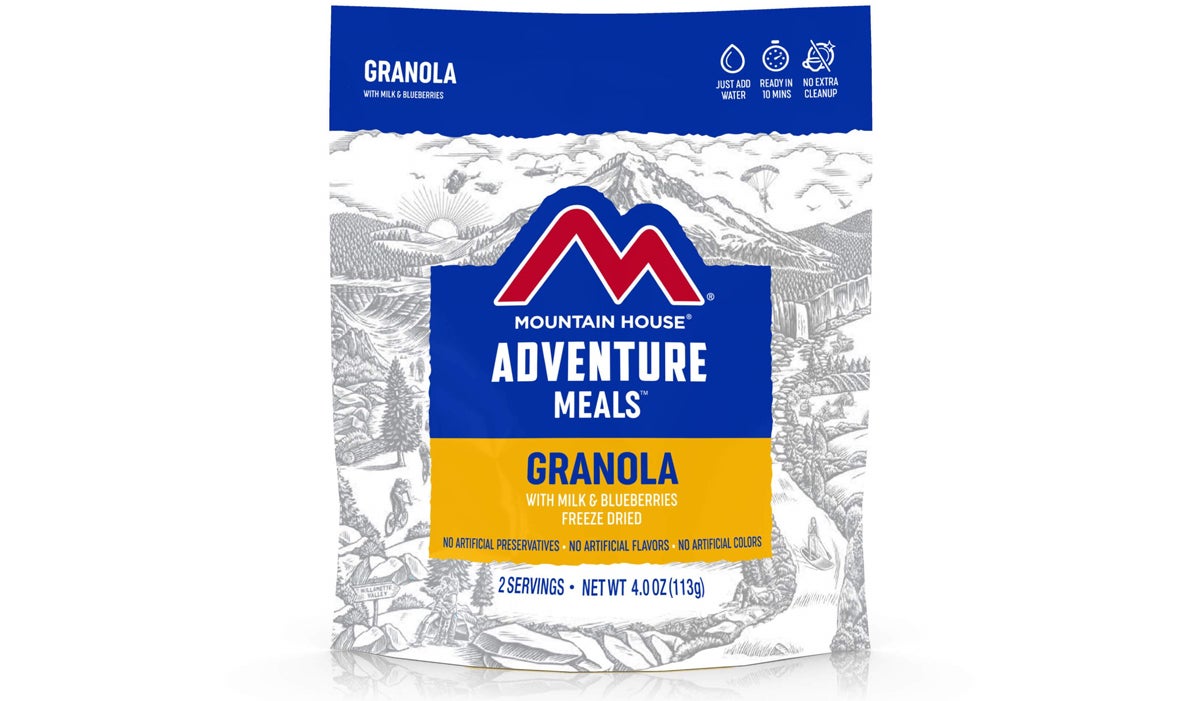 Readywise Adventure Meals Breakfast Daybreak Coconut Blueberry Multi-grain Wholesome goodness milk food review MRE Granola Milk