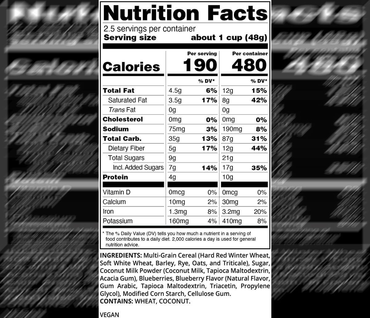 Path Less Traveled Readywise Adventure Meals Breakfast Daybreak Coconut Blueberry Multi-grain Wholesome goodness milk food review MRE Granola Milk