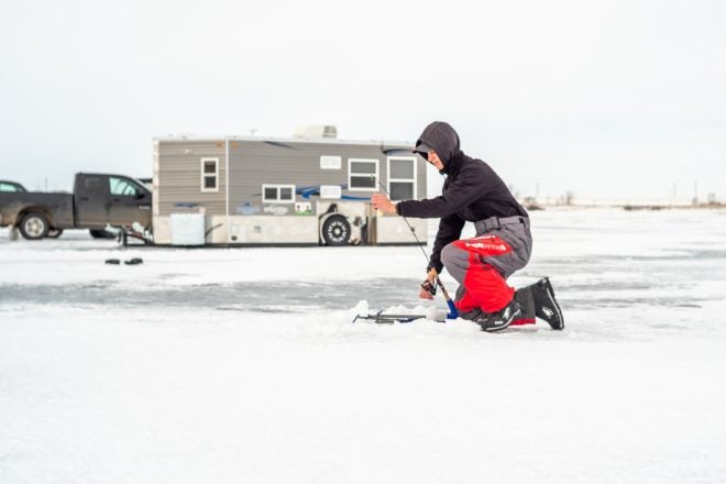 Ice Fishing for Walleye on the Lakes of Saskatchewan