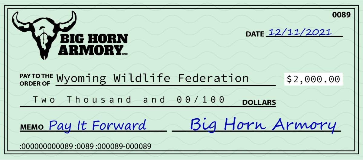 Big Horn Armory Donates