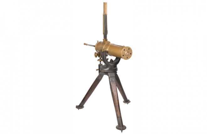 POTD: Prescription for Peppering – Dr. Gatling’s Bulldog Gatling Gun