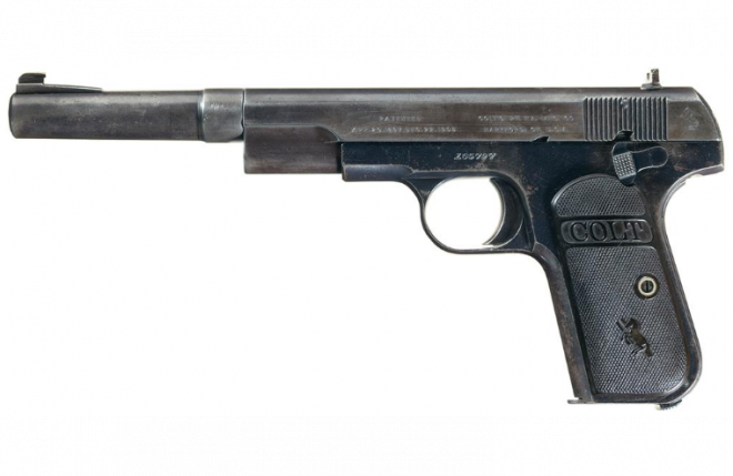 POTD: Custom Long Barreled Colt Model 1903 Pocket Hammerless Pistol