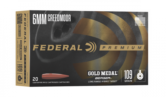 Federal Premium Gold Medal Berger 6mm Creedmoor Added In 2022