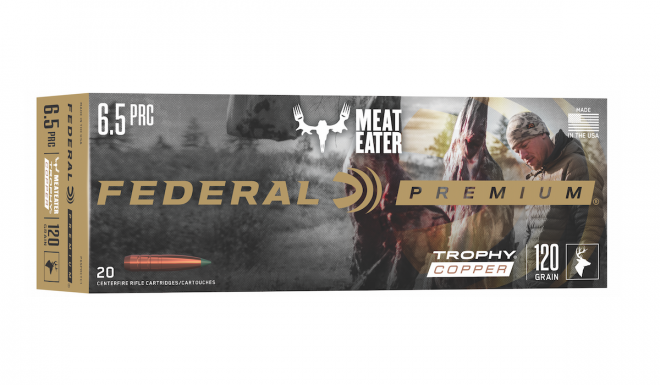 Federal Premium Adds 6.5 PRC to Trophy Copper MeatEater
