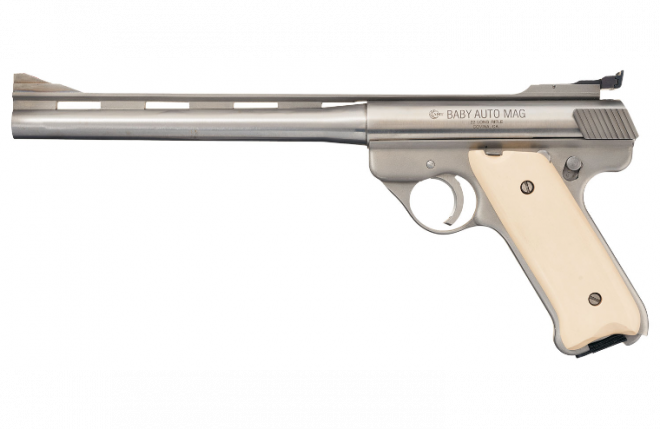POTD: Just a Little Guy – Amt Baby Automag Semi-Automatic Pistol