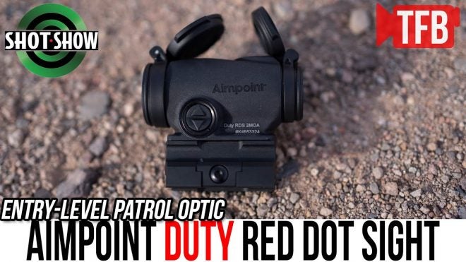 [SHOT 2022] TFBTV – NEW Less-Expensive Aimpoint Duty Red Dot Sight