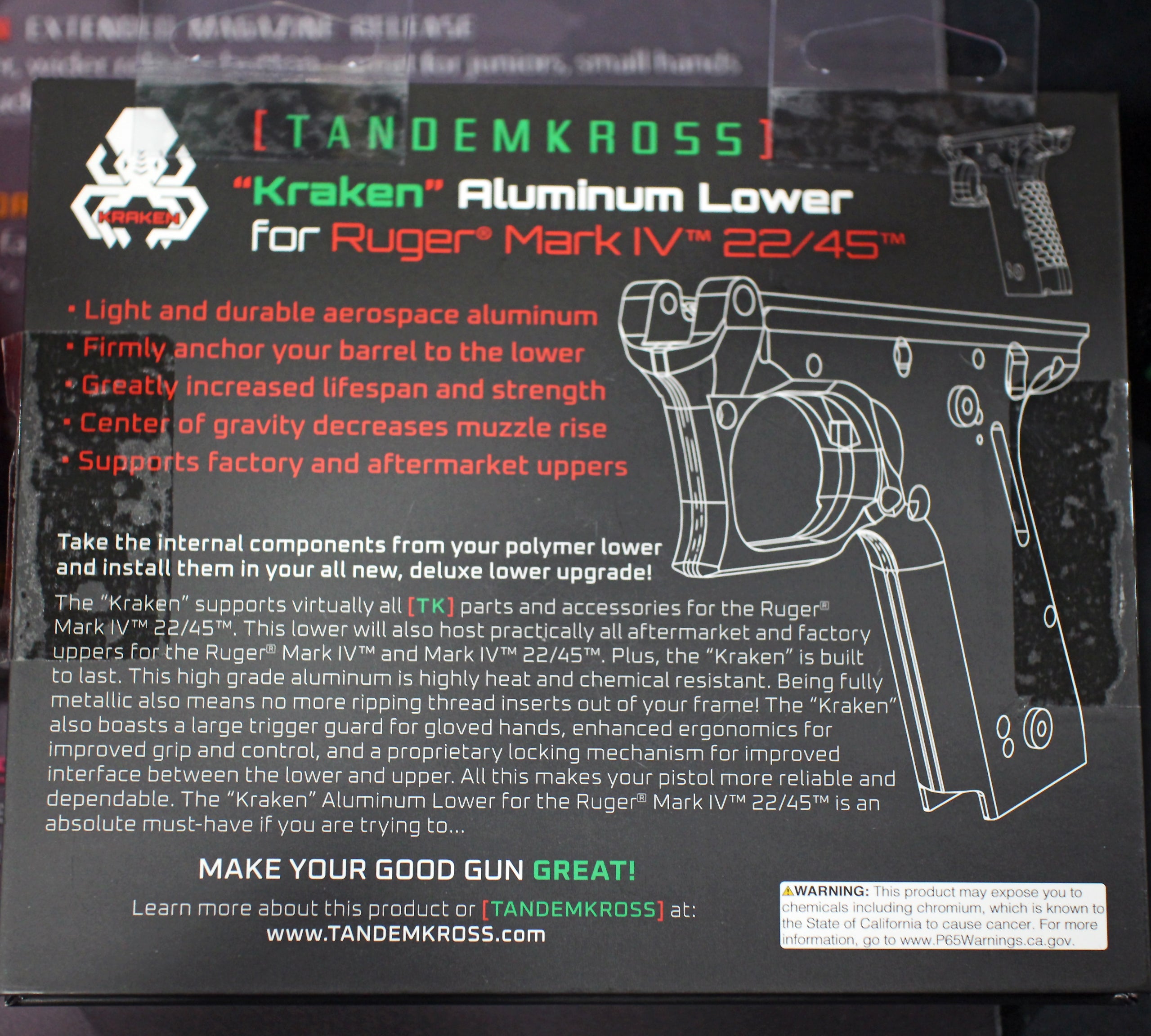 ruger mk 4 aluminum lower kraken ruger mark Desert Tech MDR Kimber Ruger 57 M&P 12 mdrx rifle firearm iwi tavor gunbroker