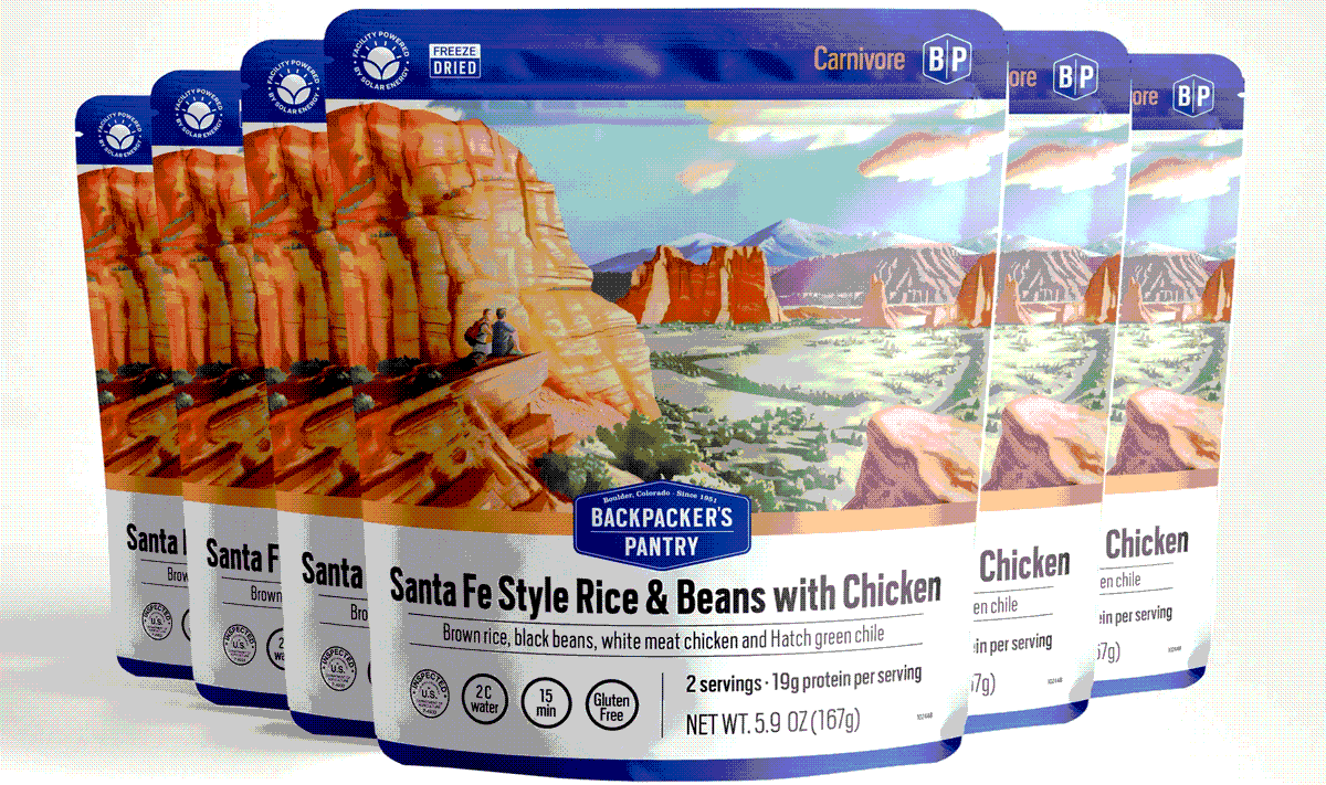 backpackers pantry santa fe brown rice hatch green chiles chicken black beans