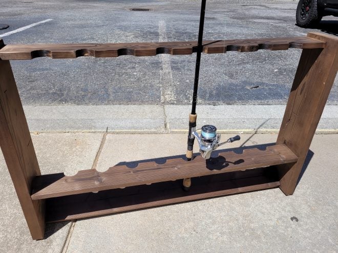 DIY Budget Rod Rack Project with Japanese Shou Sugi Ban Finish DIY Budget Rod Rack Project with Japanese Shou Sugi Ban Finish