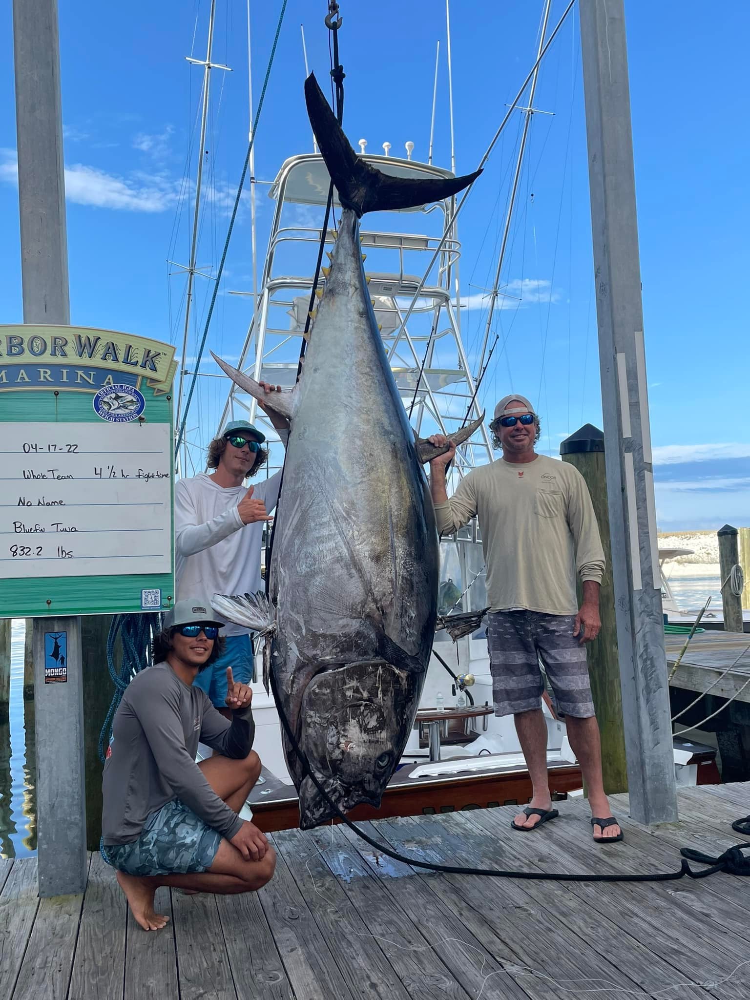 Record Breaking 832 Lb Bluefin Caught in Destin, Florida Record Breaking 832 Lb Bluefin Caught in Destin, Florida