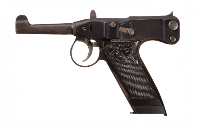 POTD: Very Scarce Haeussler Patented Adler Pistol