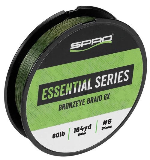 NEW SPRO Fishing Line Essential Series Bronzeye Braid 8x