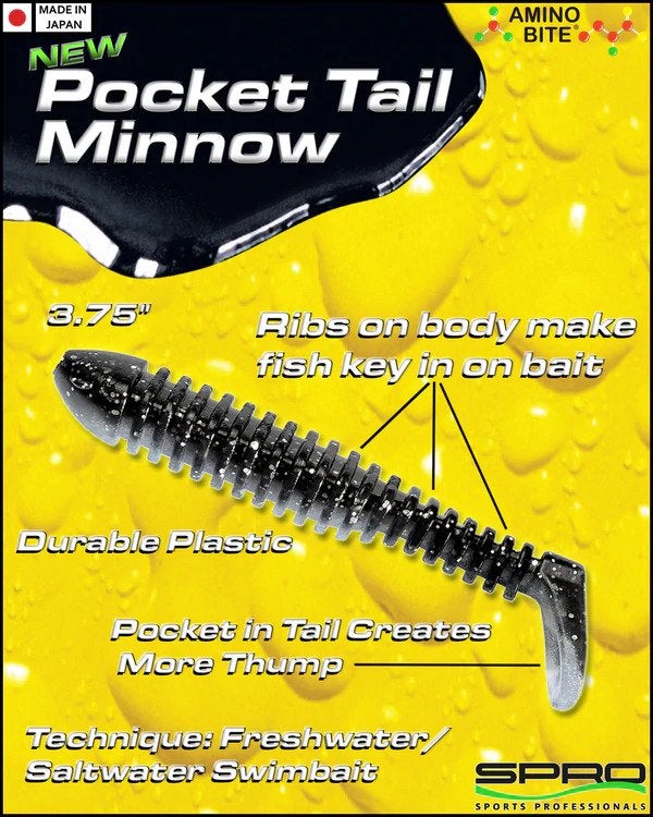 New Soft Plastics from SPRO: Pocket Tail Minnow, Pin Tail Minnow & Stick