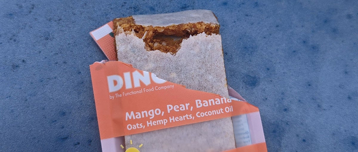 DINO BARS Mango Pear Banana Oats Hemp Hearts Coconut Oil Organic Fruit Bar Kids Fruit Well-rounded nutritional content Healthy Fats Fiber Protein WE BELIEVE healthy kids snacks