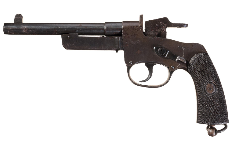 POTD: Mauser Model 1877 Single Shot Falling Block Pistol