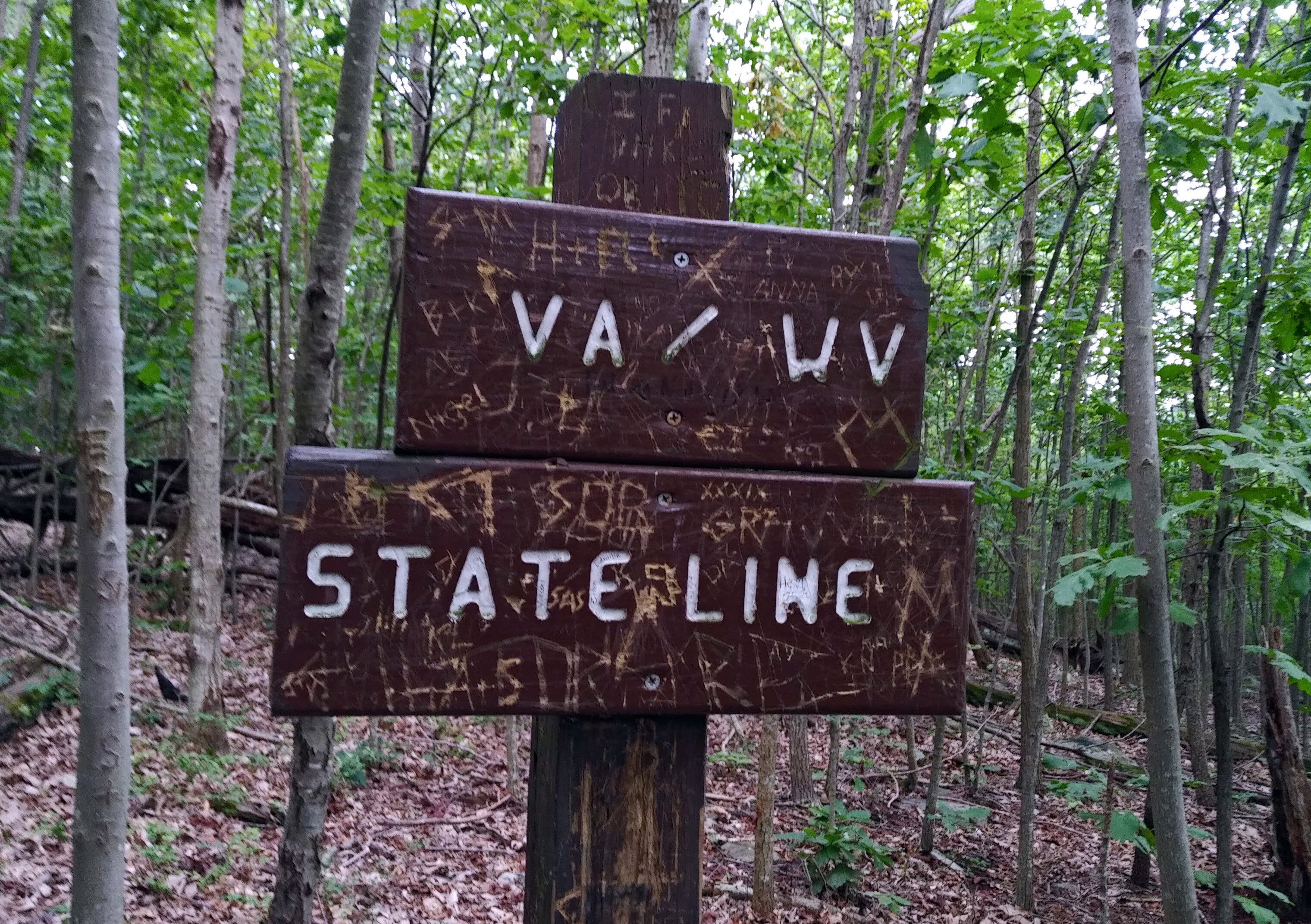 Virginia West Virginia State Line Appalachian Trail