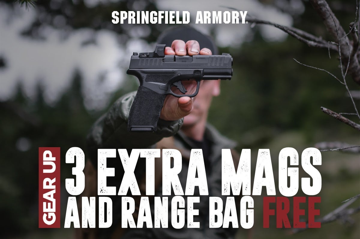 Springfield Armory Gear Up 2022: 3 Extra Mags + Range Bag FREE! Springfield Armory Gear Up 2022: 3 Extra Mags + Range Bag FREE!