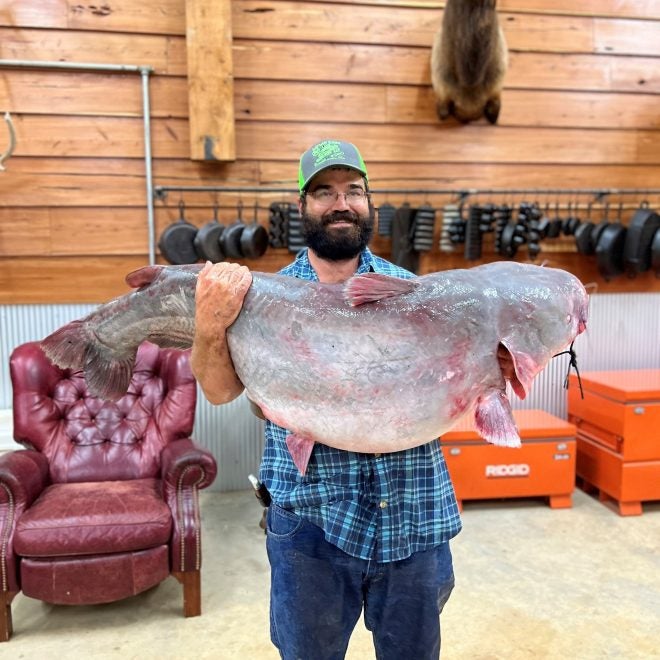 2nd Record Breaking Mississippi Blue Catfish for 2022