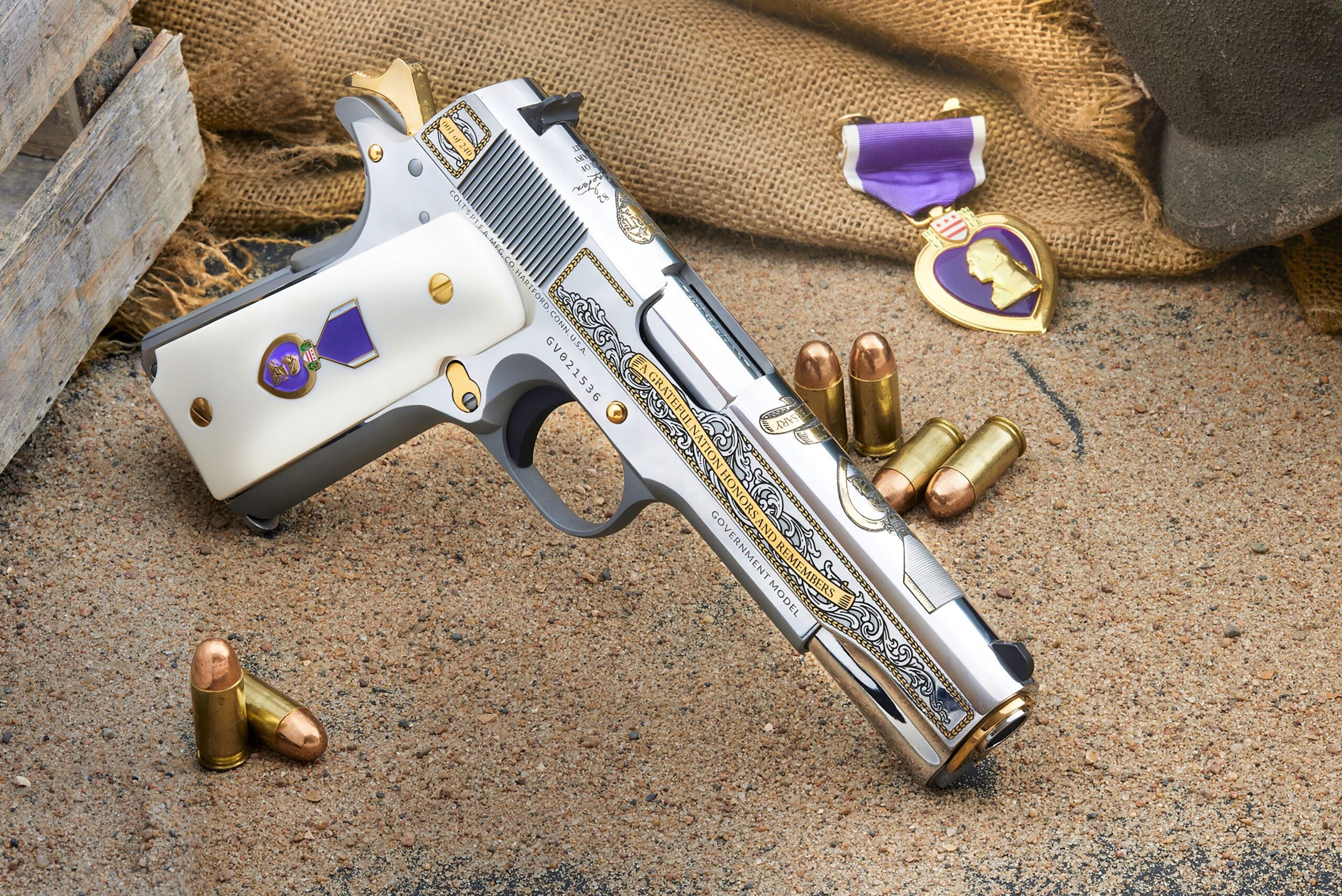 SK Customs Unveils New Purple Heart Colt 1911 Commemorative Pistol