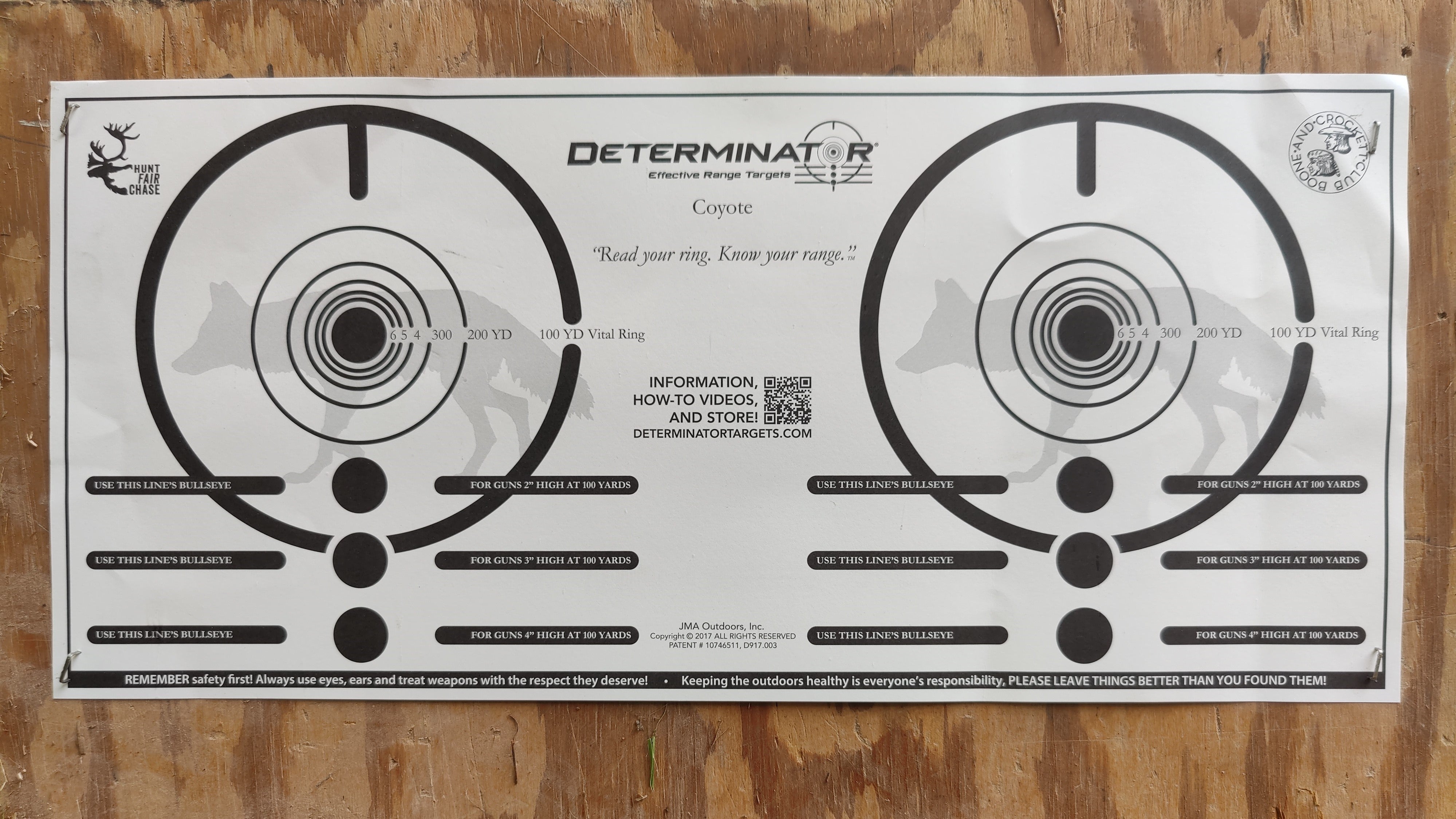 Determinator Effective Range Targets AllOutdoor AO