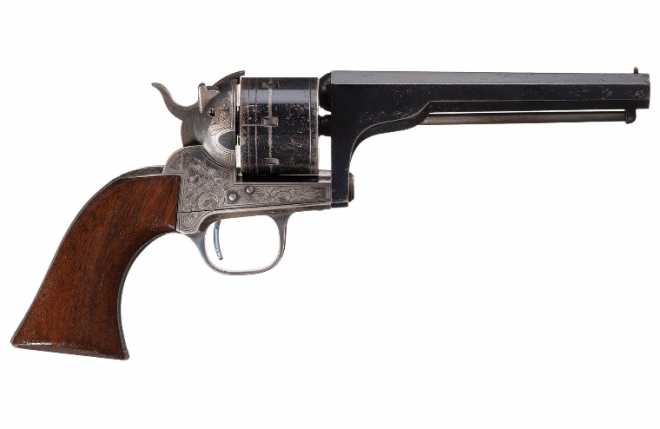 POTD: The First Swing Out Cylinder – Moore’s Patent Revolver