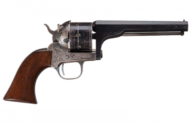 POTD: The First Swing Out Cylinder – Moore’s Patent Revolver POTD: The First Swing Out Cylinder – Moore’s Patent Revolver
