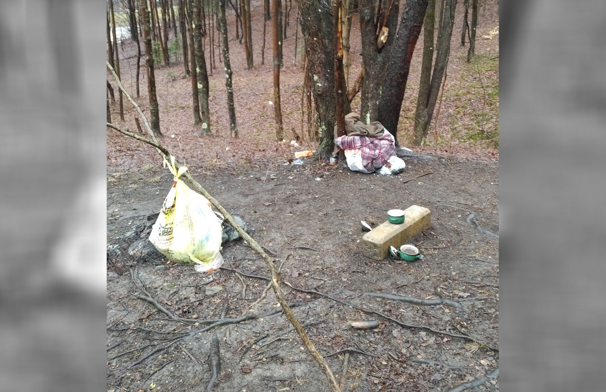 city homeless encampments increase guns while hiking backpacking Homeless Encampments Increase Well Defended West Virginia Hiking Trailhead