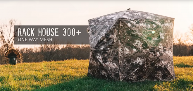 Veil Camo Partners with Buck Bourbon on Rack House 300+ Hunting Blind