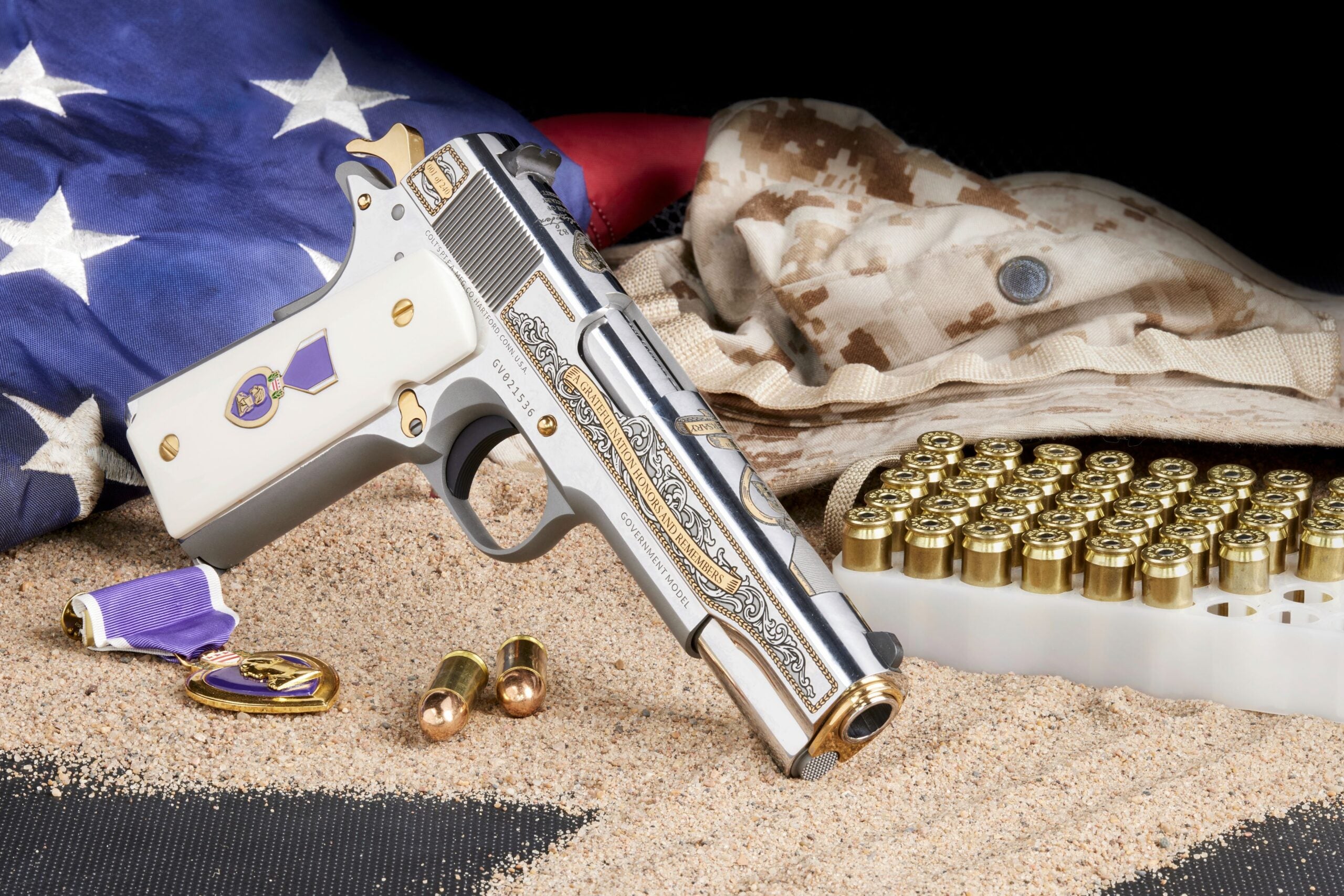 SK Customs Unveils New Purple Heart Colt 1911 Commemorative Pistol