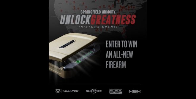 Springfield Armory – Unlock Greatness – Sept 3rd In-Store Giveaway Event