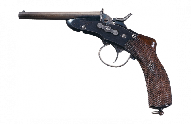POTD: Two Brothers and Barrels – Nagant Model 1877 Rolling Block Pistol