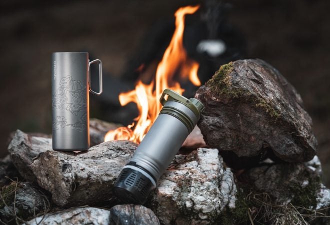 UltraPress Titanium Water Filter & Purifier Bottle from GRAYL