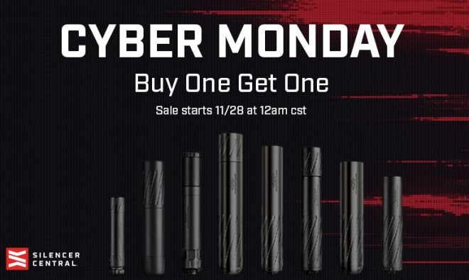 Cyber Monday Sale! Silencer Central’s Buy-One-Get-One Silencer Sale