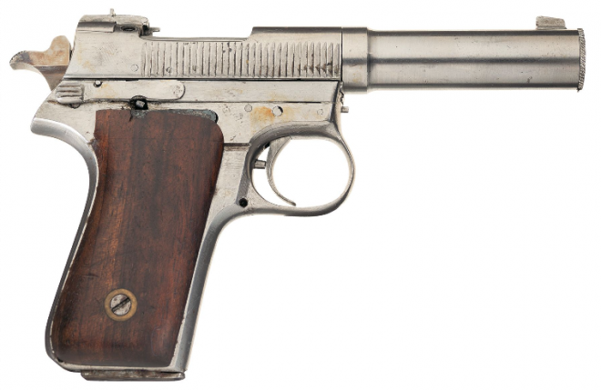POTD: A Magazine Ejecting Pistol – Grant-Hammond Prototype 32 ACP POTD: A Magazine Ejecting Pistol – Grant-Hammond Prototype 32 ACP