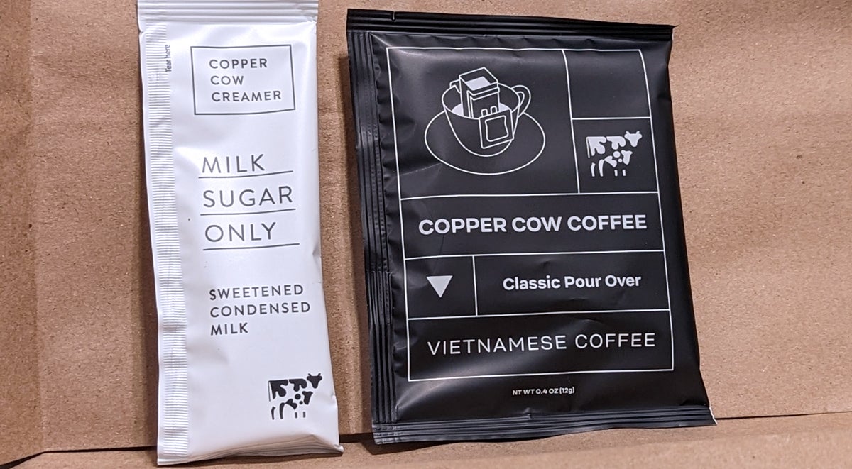 COPPER COW VIETNAMESE LATTE PORTABLE POUR OVER COFFEE Vietnamese Coffee Rich Flavor Coffee Instant Coffee