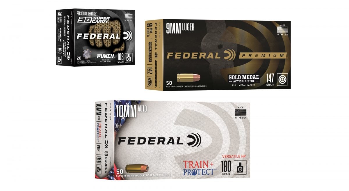 NEW Federal Ammo – Gold Medal Action Pistol, Train + Protect, and Punch NEW Federal Ammo – Gold Medal Action Pistol, Train + Protect, and Punch