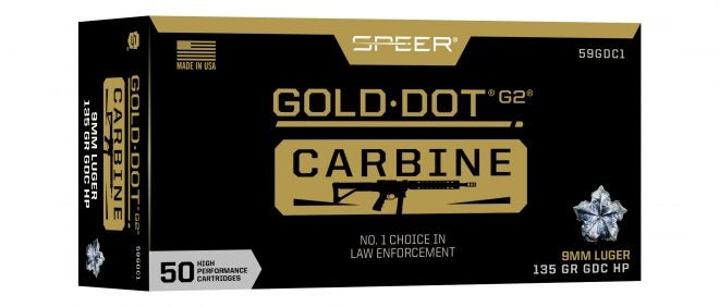 Surgically Attack Steel! Speer Gold Dot G2 Carbine 9mm 135 Grain HP