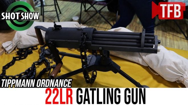 [SHOT 2023] TFBTV – NEW Tippmann Ordnance Baby Gatling Gun .22 LR