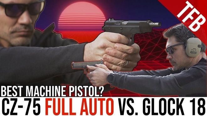 TFBTV – CZ-75 Full Auto vs. Glock 18: Machine Pistol Accuracy Showdown