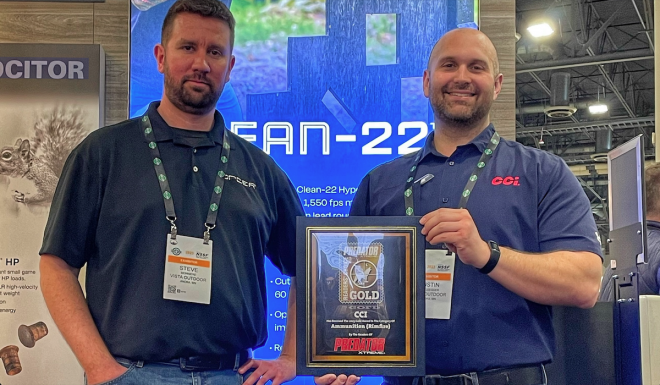 Predator Xtreme Gold Award vai para CCI por munição Rimfire