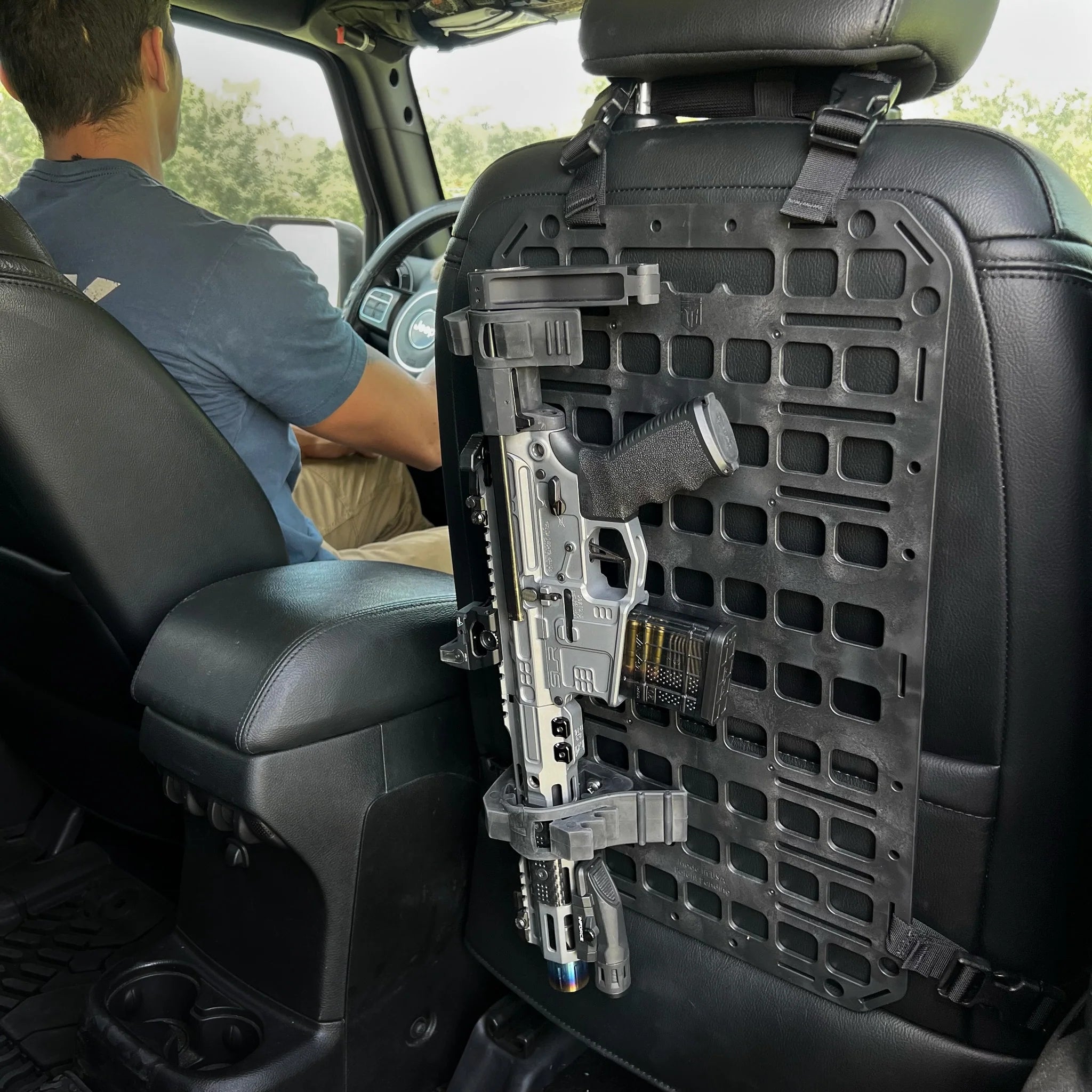Grey Man Tactical's New Nut & Bolt Seat Back Vehicle Rifle Rack