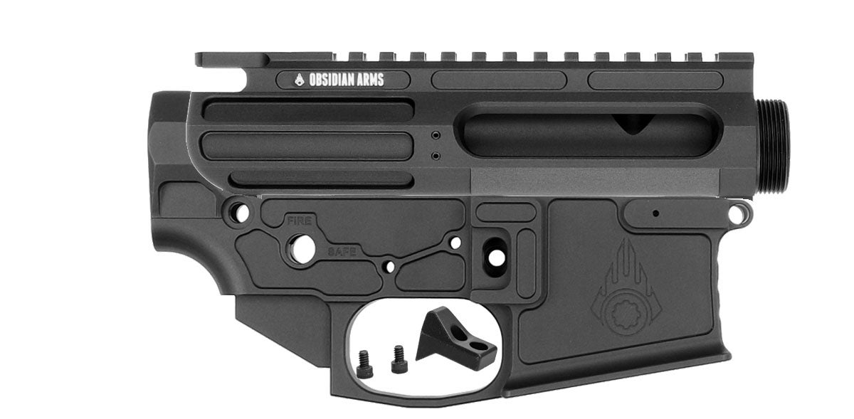 OBSIDIAN ARMS LIGHTWEIGHT AR PARTS BILLET UPPER RECEIVER BILLET LOWER RECEIVER