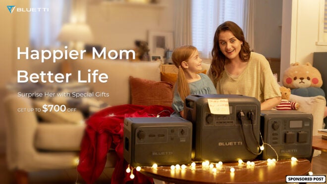 Give Mom the Gift of Portable Power with BLUETTI