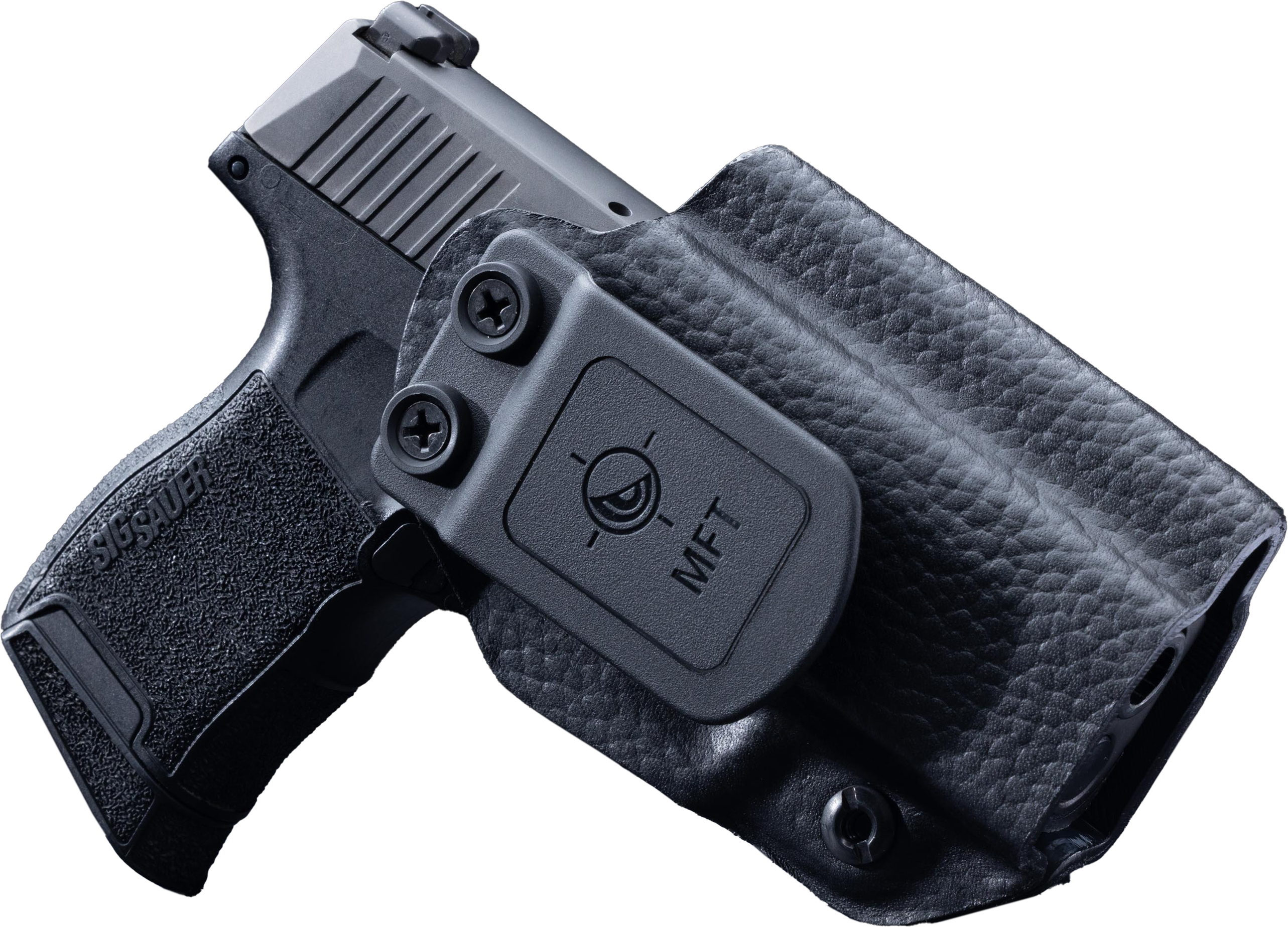 Precision Leather Fit - New MFT Black Leather Hybrid Holsters