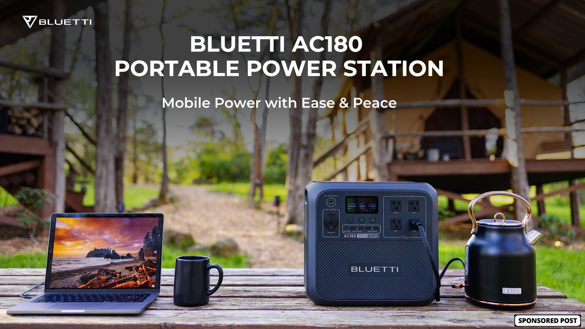 Take the Power With You with the BLUETTI AC180 Mobile Power Station Take the Power With You with the BLUETTI AC180 Mobile Power Station