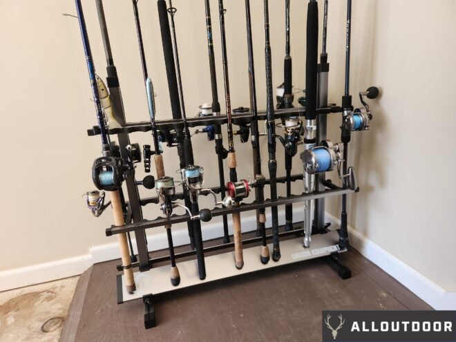 AllOutdoor Review – Savior Equipment Aluminum Fishing Rod Rack